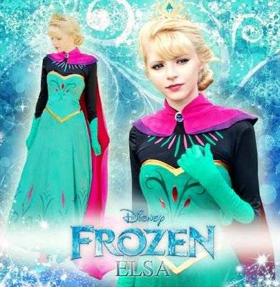 melody faith lake Il Costume di Carnevale di Elsa dal Film 'Frozen'