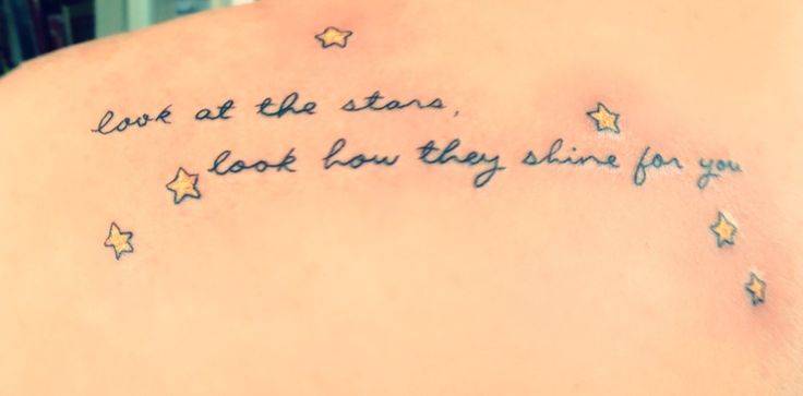 Tatuaggi frasi canzoni Coldplay