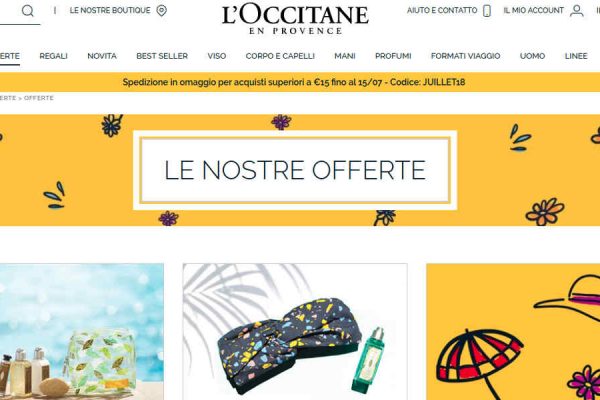 L’Occitane shop online per acquistare con rapidità