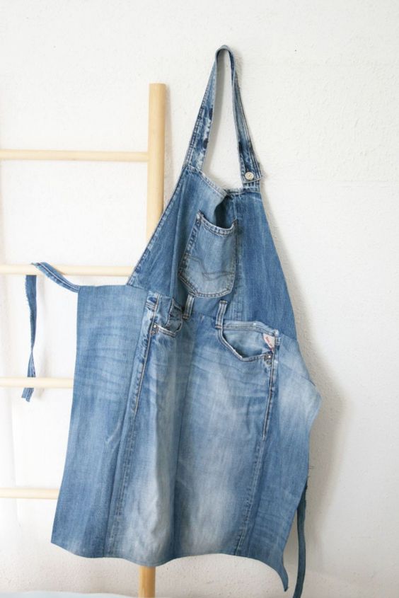 trasformare vecchi jeans in oggetti per casa