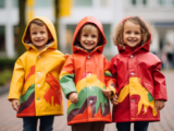 Impermeabili per bambini con colori vivaci