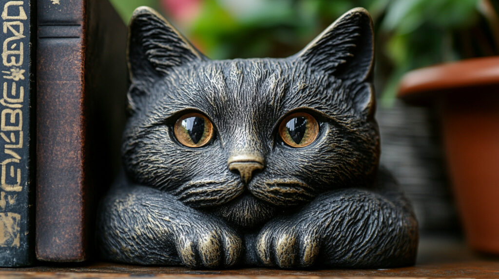 Fermalibri a forma di gattino