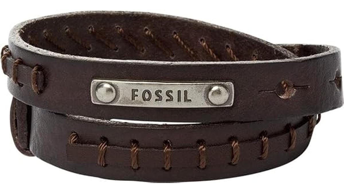 Scopri il Bracciale da Uomo in Pelle Fossil Bracciale da uomo in pelle Fossil