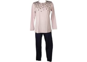RAGNO Pigiama Donna Collo Serafino Manica Lunga Pantalone Lungo Estivo Pigiama Donna Collo Serafino