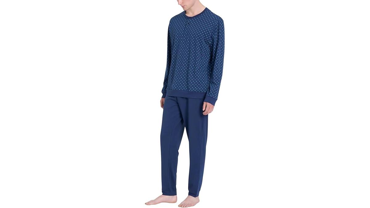 Ragno Pigiama Uomo Manica Lunga 100% Cotone Leggero Pigiama Uomo Manica Lunga 100% Cotone Leggero