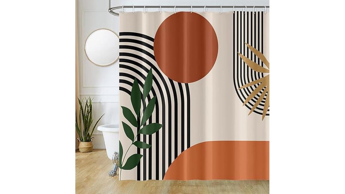 Tenda Doccia Boho Terracotta