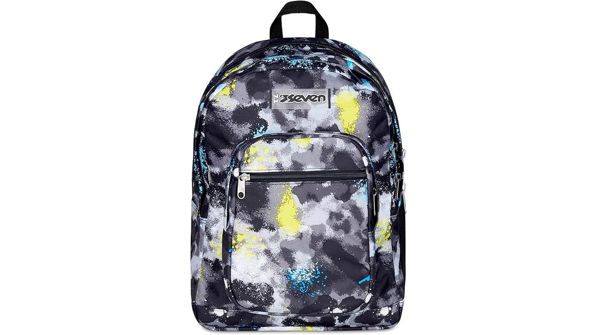 Zaino Scuola Freethink Nero e Giallo Seven