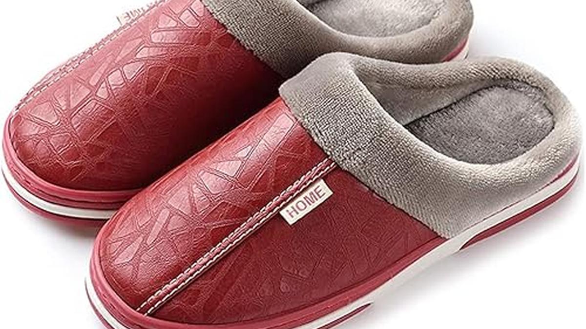 Asifn Pantofole Uomo Antiscivolo Peluche