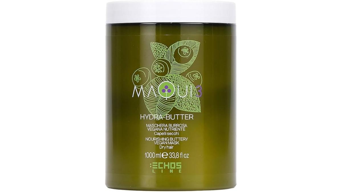 Echosline Maqui 3 Hydra-Butter Maschera Burrosa Vegana Capelli Secchi