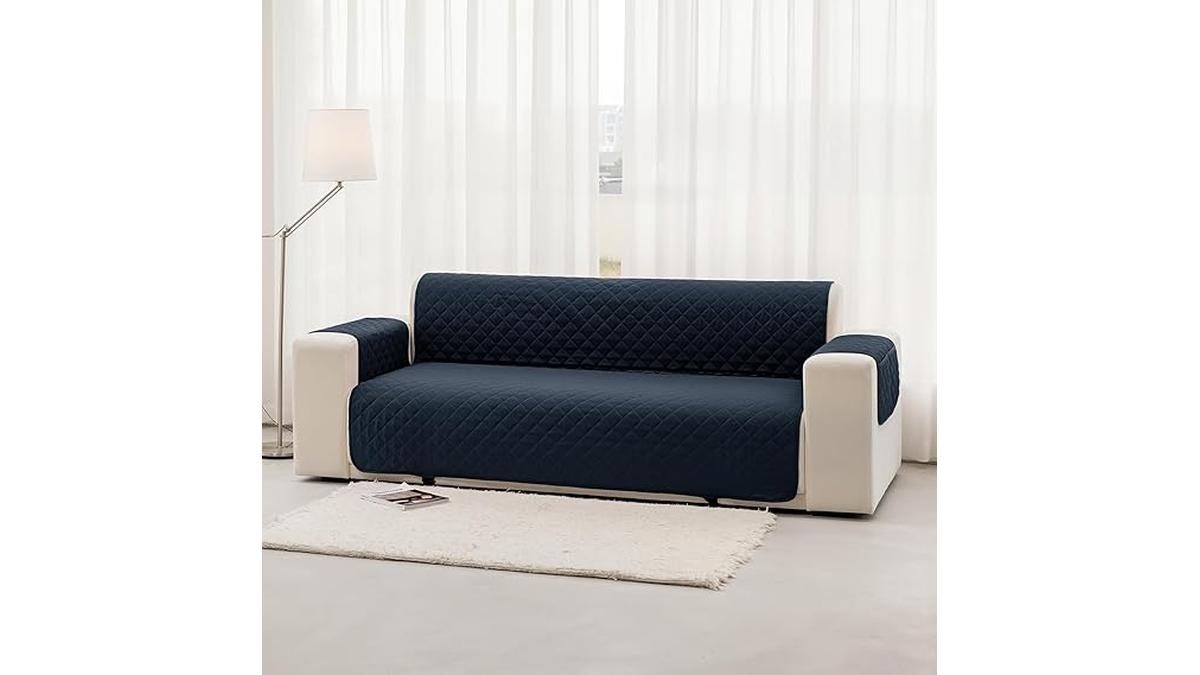 Homebliss Copridivano 2 Posti Impermeabile con Braccioli
