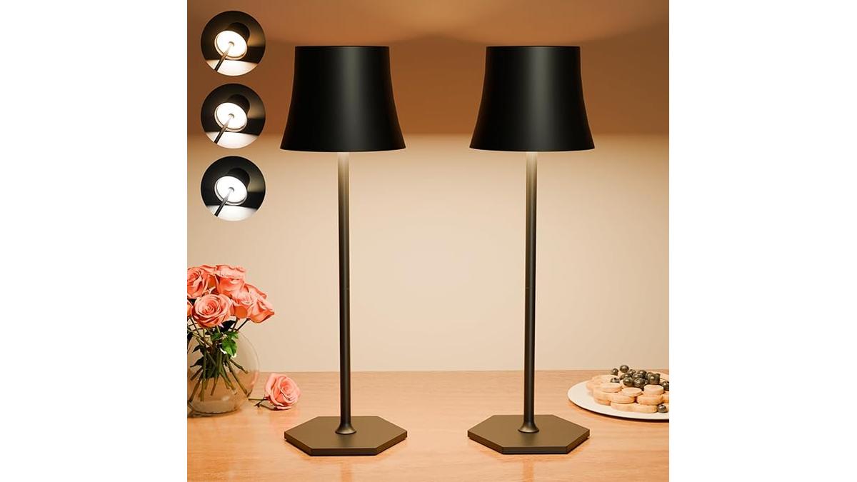 Tyonto 2 pezzi Lampada LED Ricaricabile Senza Fili