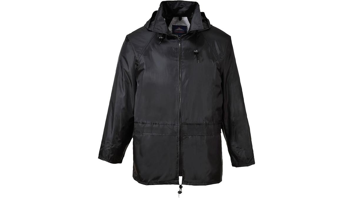 Portwest S440 Giacca Impermeabile Classica Leggera da Uomo Nero
