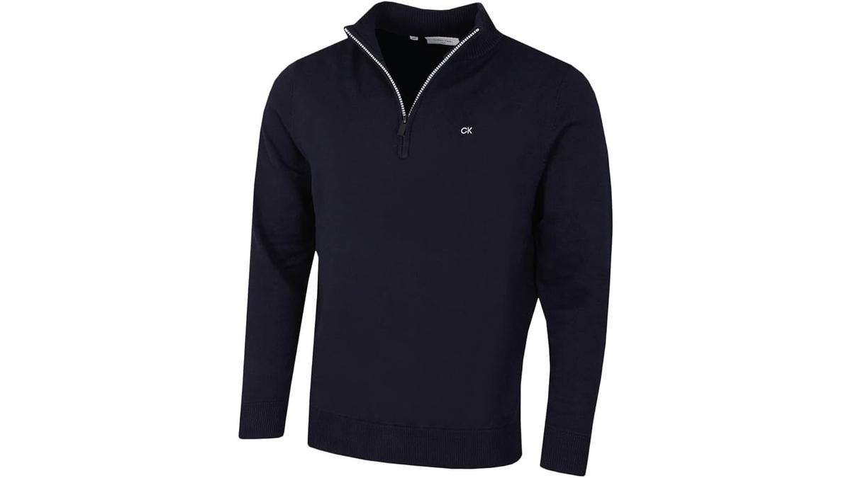 Calvin Klein Maglione Uomo Cotone Mezza Zip 2025 Calvin Klein Maglione Uomo Cotone Mezza Zip