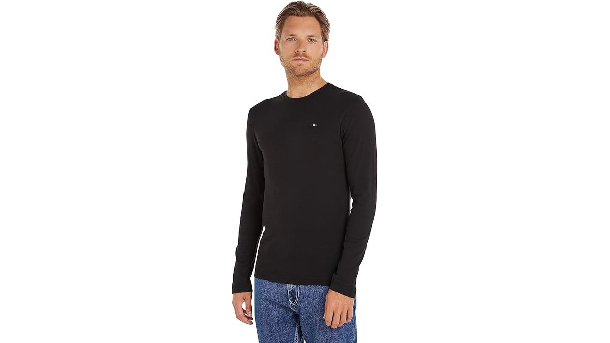 Tommy Jeans Maglietta Uomo Maniche Lunghe TJM Original