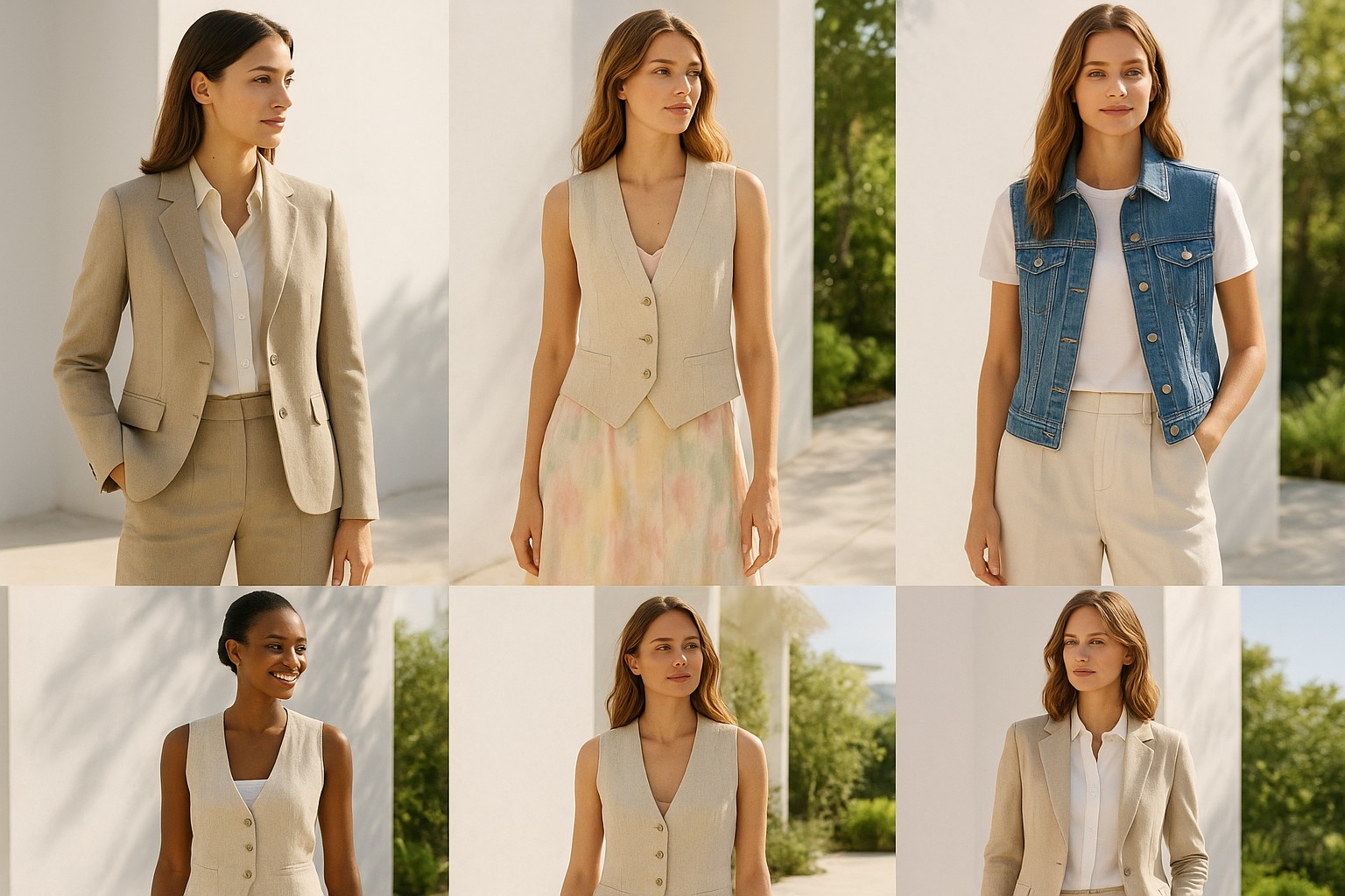 Come abbinare il gilet: 5 look eleganti per la primavera-estate