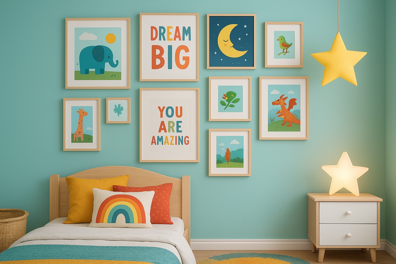 Ravvivare la cameretta dei bambini con poster e quadri: idee e consigli