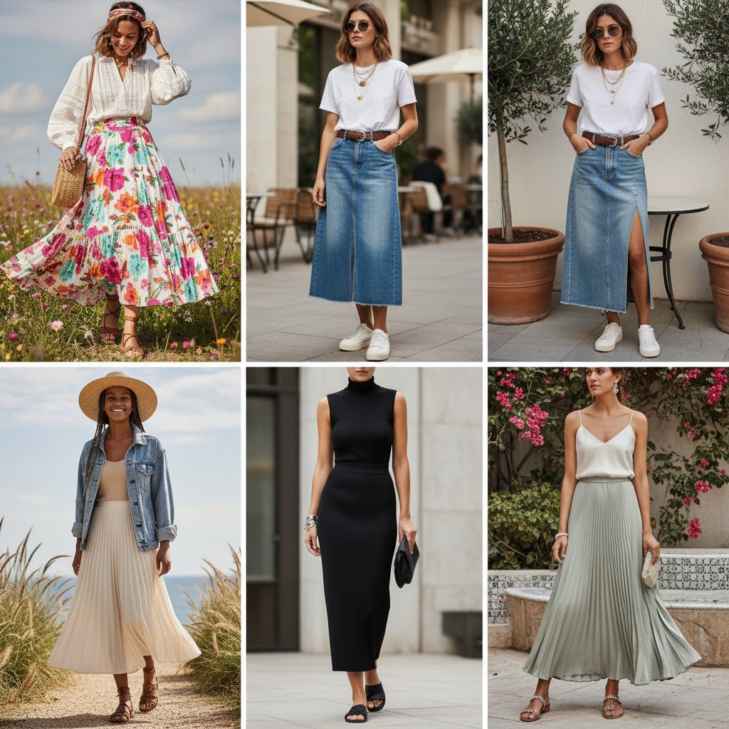 5 Look Chic con la Gonna Maxi per la Primavera Estate 2026
