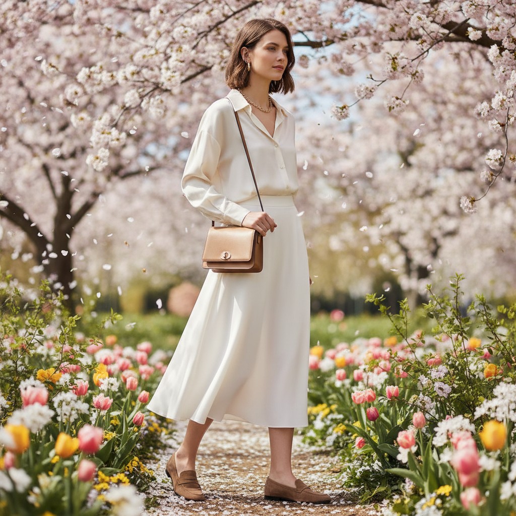 Guida Completa al Look Primaverile: Scegli la Gonna Midi e i Mocassini Perfetti