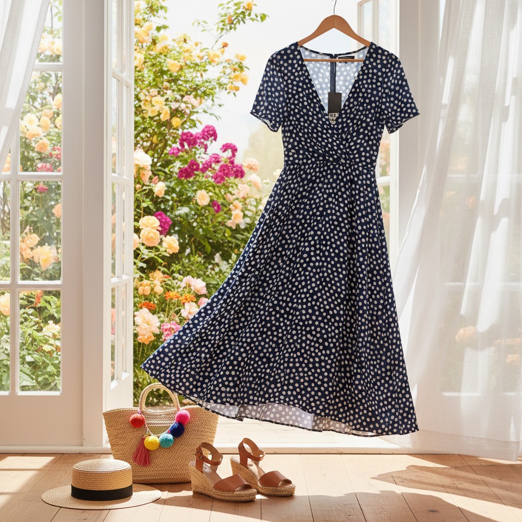 Il vestito a pois di Zara che sembra uscito da una rom-com anni ’90