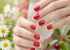 Come realizzare le Cherry French Nails: la guida step-by-step Come realizzare le Cherry French Nails: la guida step-by-step