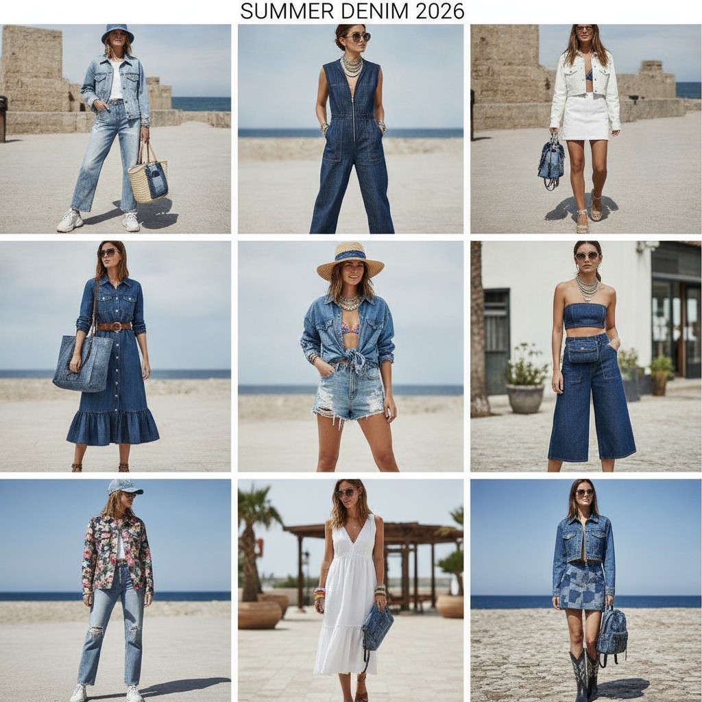 Come Combinare i Look Total Denim per l’Estate 2026