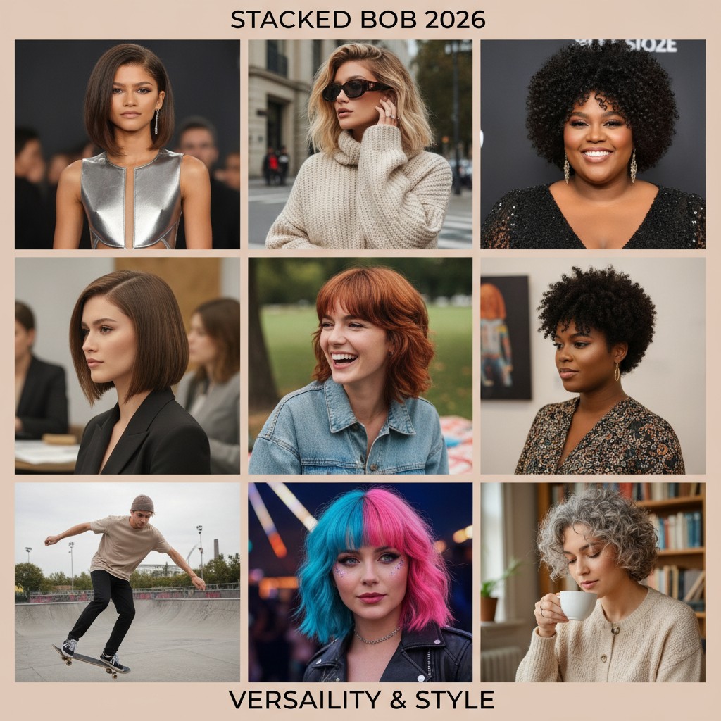 Lo Stacked Bob: Il Taglio Scalato del Momento