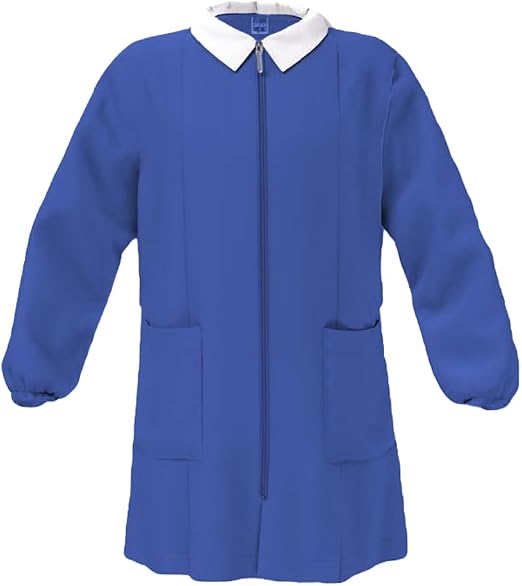 Grembiule scuola siggi maschio bluette con abbottonatura