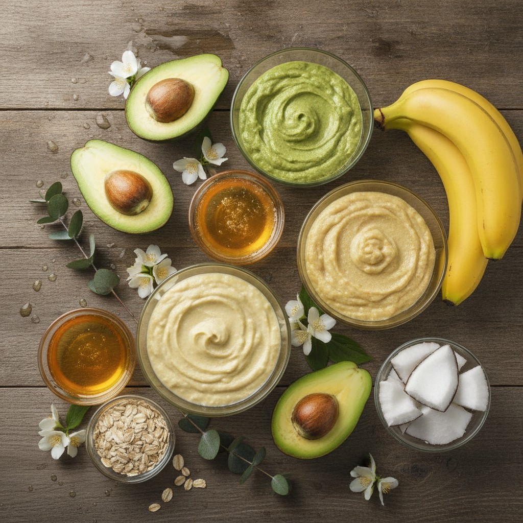 Maschere Fatte in Casa per Nutrire i Capelli Ricci