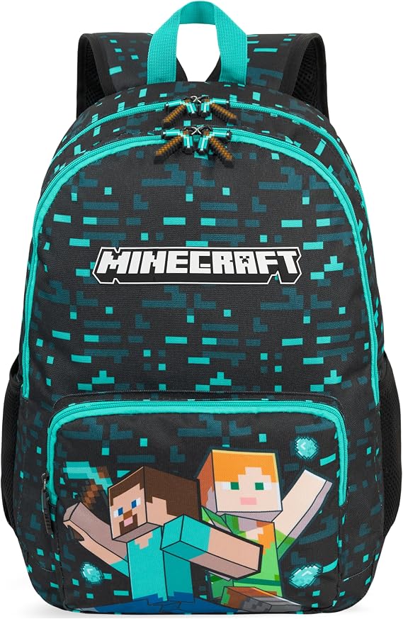 Zaino Minecraft Get Trend 46 cm scuola con spallacci regolabili
