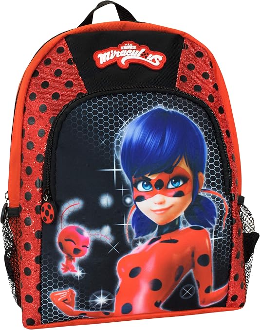 Zaino Miraculous Ladybug per la scuola 35 cm rosso a pois