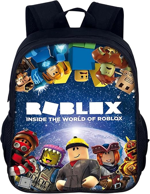 Zaino Roblox blu Ubephant per asilo 35 cm 3-5 anni