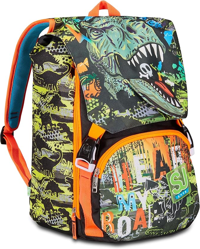 Zaino SJ Gang estensibile 22-29 L T-Rex per la scuola